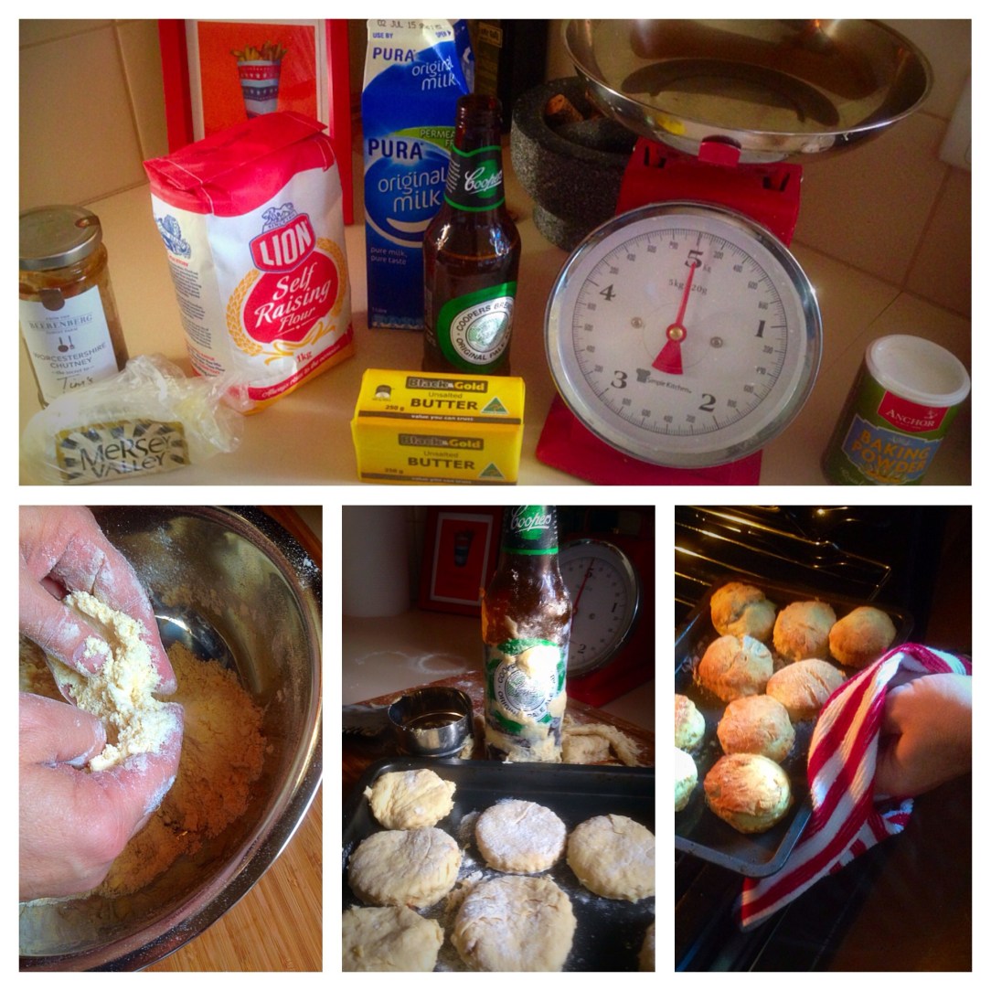 Cheese and chutney scones