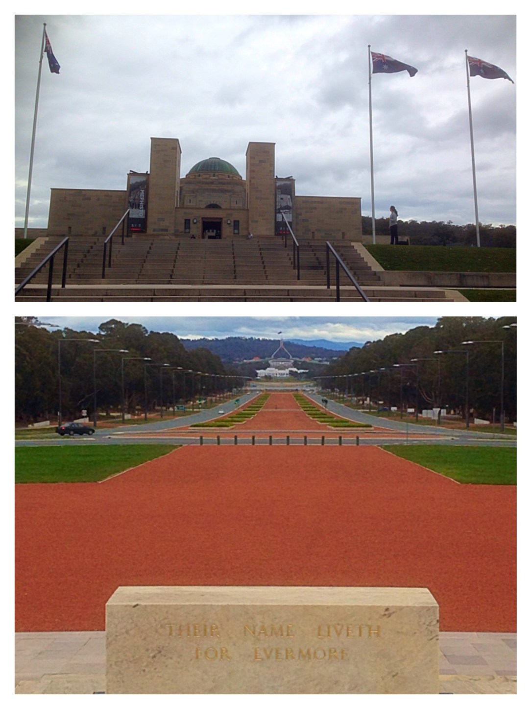 Australian War Memorial, Canberra, Anzac Drive, Australian Parliament 