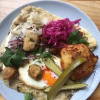 Bruch at Bestie cafe, St Kevin's Arcade, Auckland