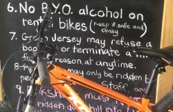 Bike hire, Martinborough, New Zealand