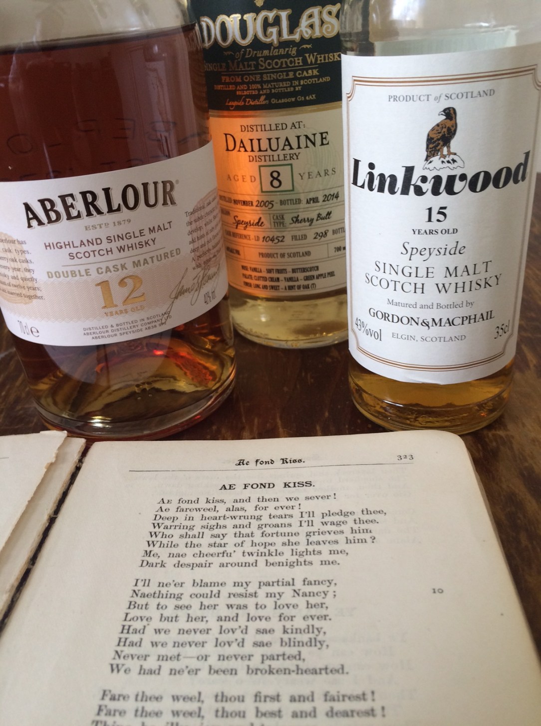 Whisky, Burns Supper