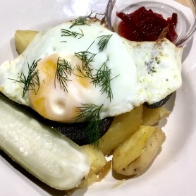 Hunters breakfast at the Latvian Kitchen, Adelaide Central Market