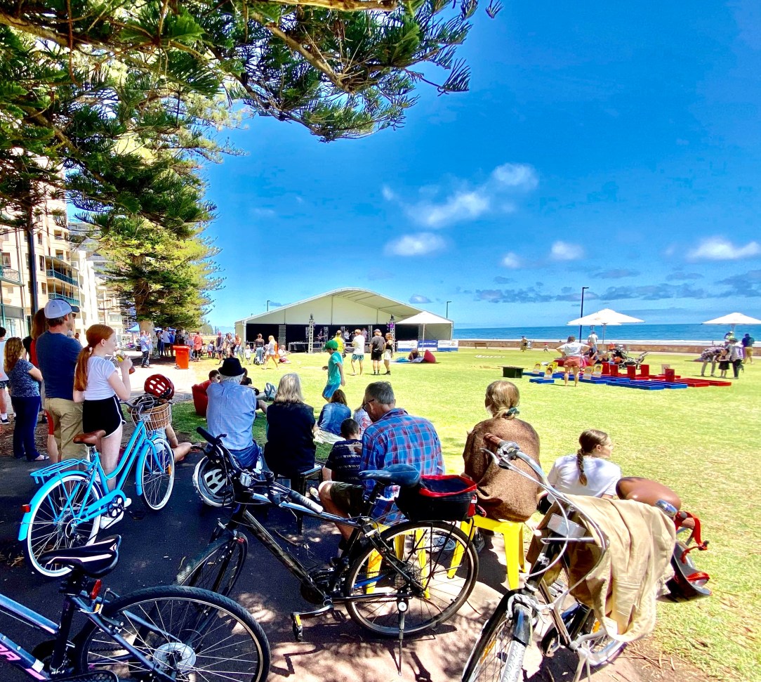 Spincycle music festival, Glenelg beach