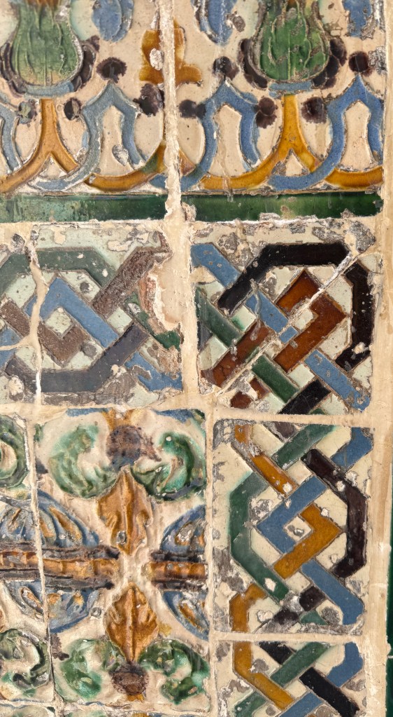 Moorish mosaic tiles at Seville's Real Alcazar